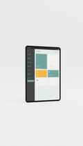Digital portal onboarding interface for tablet